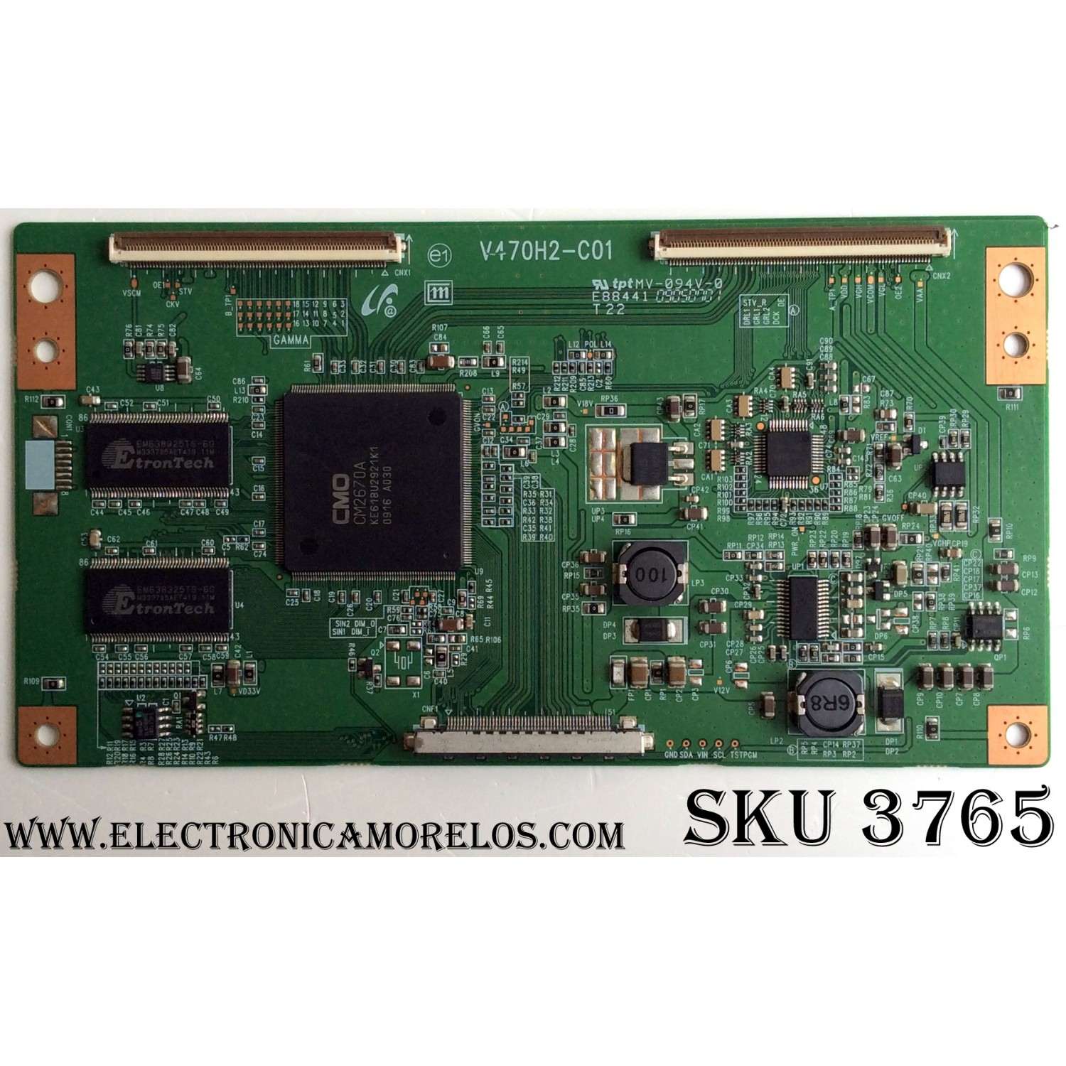 T-CON CMO / 35-D035465 / V470H2-C01 / PANEL V315H1-L02 REV C1 / MODELOS ELDFW322 / NS-LBD32X-10A / LC32IF90 / LC-32G82 / LC32VF60CN / FHDBDP3209 / VT3245 VS12664-1M